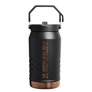 Messi x Stanley Collab IceFlow Flip Straw Jug 64 OZ Black Copper Limited Edition